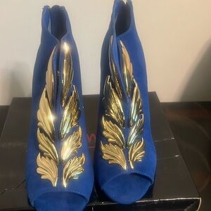 Sexy blue high heels